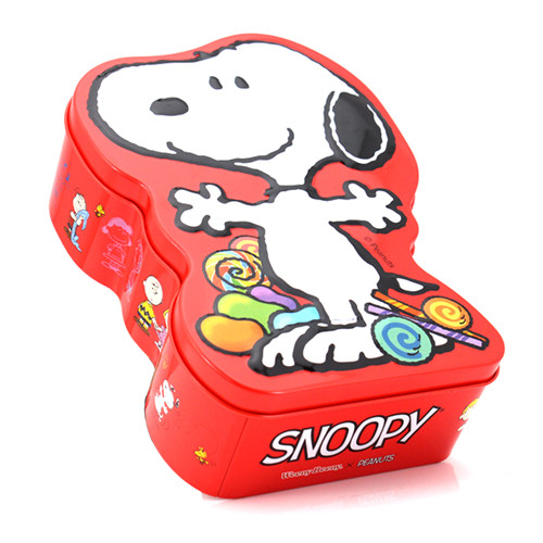 史努比糖果鐵盒卡通鐵罐_馬口鐵盒食品包裝廠(chǎng)家定制